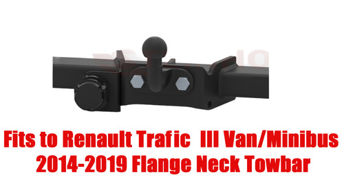 Flange neck tow bar for - neck,