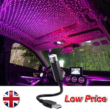 USB Car Interior Roof Atmosphere Star Night Light Lamp Projector Light LED