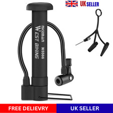 Mini Bicycle Pump Portable Bike Tyre Inflator Hand Pump schrader Valve UK.