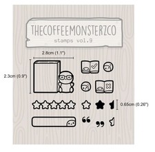 new tcmc the coffee monsterz co volume 9 stamp collection set