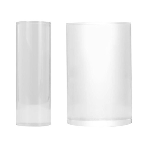Acrylic cylinder riser display - acrylic,