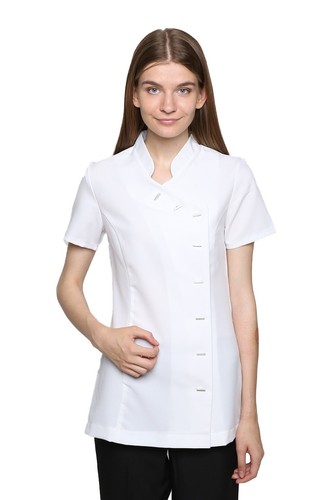 Ladies beauty tunic white - beauty,