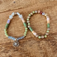 Two Piece Elegant Gold Green