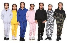 Boys Girls Kids Tracksuits Hoodie with Trousers School P.E Jogging Fleece Bottom