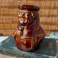 Vintage Dartmouth Pottery Friar Toby Jug Pitcher in Brown Made in England