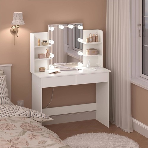 White dressing table vanity - dressing,