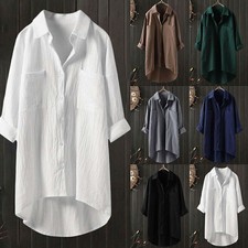 Plus Size Women Cotton Linen T