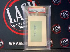 Hank Aaron auto PSA DNA