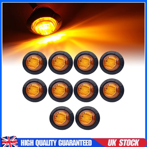 12v amber round led bullet - amber,