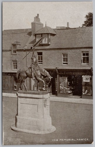 Hawick 1514 memorial - 1514, showing