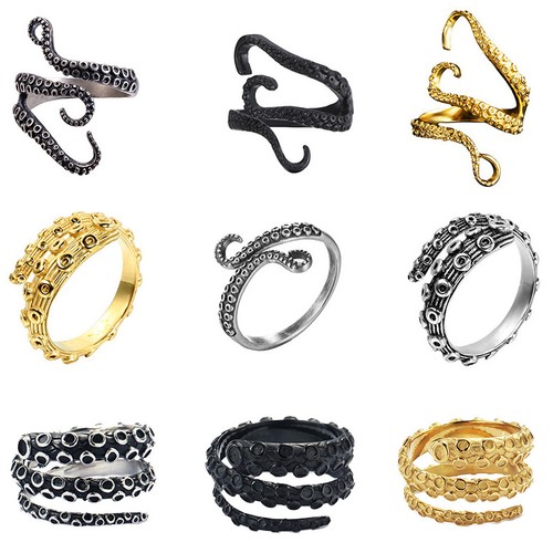 Men octopus tentacles ring - octopus,