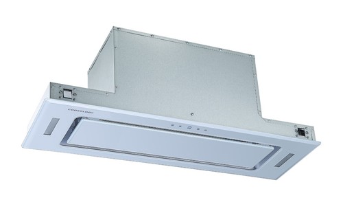 White glass canopy hood 90cm - canopy,