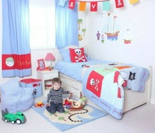 Pirate kids bedding curtains - kids, &