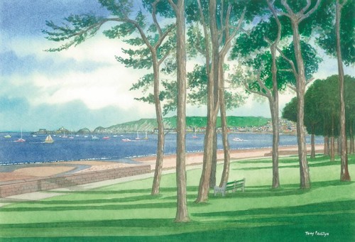Mumbles bay from west cross - from,