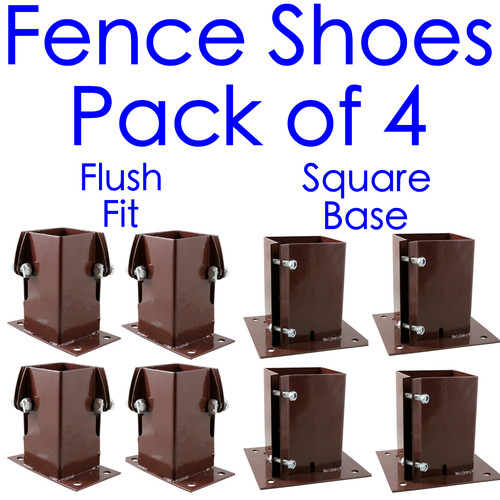 Fence post shoes bolt down - shoes,
