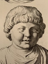 Antique Print Child Rome Galleria Giustiniana Del Marchese 17th