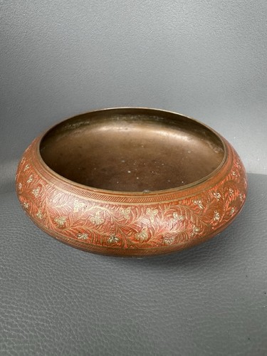 Vintage indian brass enamel - brass,