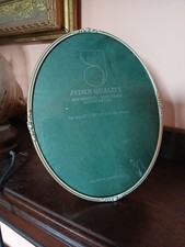 vintage Denmark picture frame concave curved glass gilt large 10 x 8 in/20x25cm