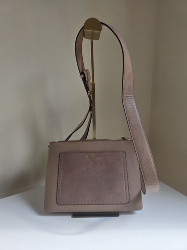 Luella grey taupe crossbody - luella,