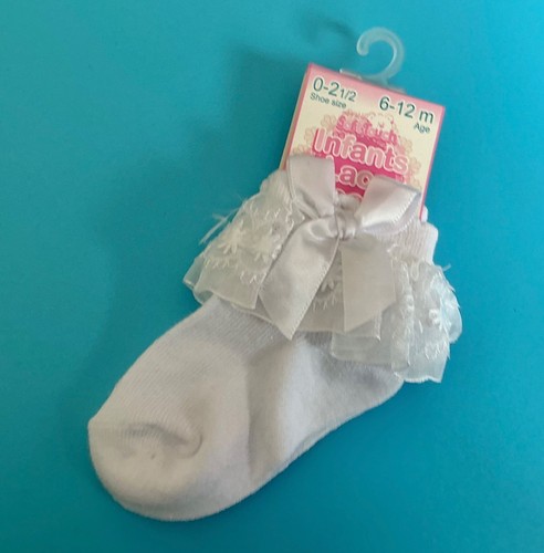 Frilly lace socks baby - baby, girl