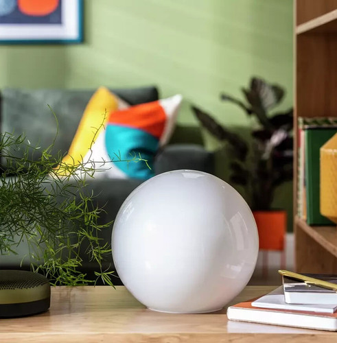 Caliban globe table lamp - globe, white