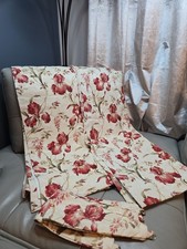 Pair Vintage Floral Curtains
