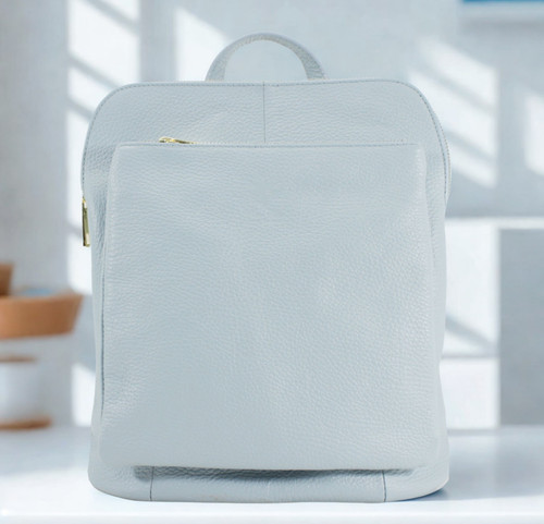 Genuine leather backpack - genuine,