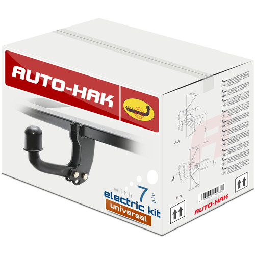 Swan neck tow bar - +, electrics