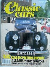 CLASSIC CARS, AUG 89 feat ALLARD, TR3A, TR7, '49 LOTUS, ELFIN, BMW 635CSi +MORE
