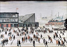 LS LOWRY, GOING TO THE MATCH-