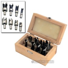 8PC WOOD PLUG HOLE CUTTER SET