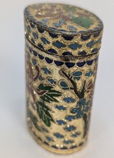 Antique Snuff Box Oval Jar