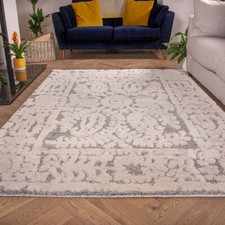 Traditional Cream Grey Rug