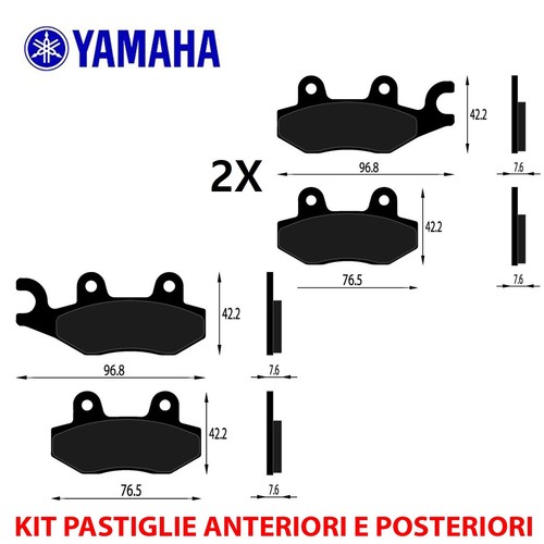 Front and rear pad - and,