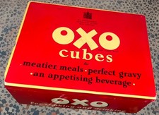 Vintage  Red Oxo Cubes Tin –