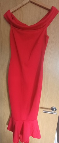 Lipsy bardot maxi fishtail red - bardot,