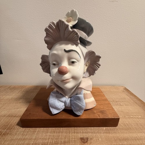 Lladro star struck clown bust - star,