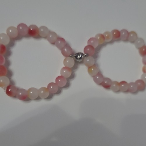 Pink glass bead - glass, bracelets
