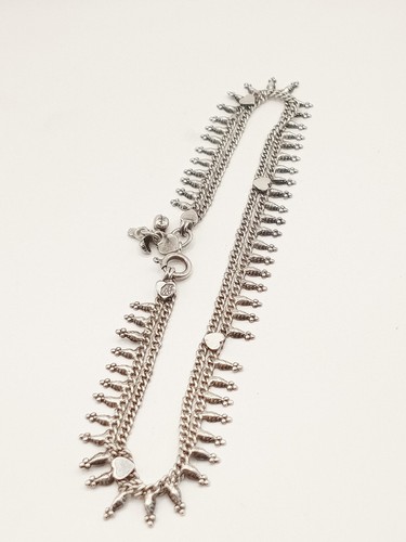 Indian ethnic silver ankle - indian,