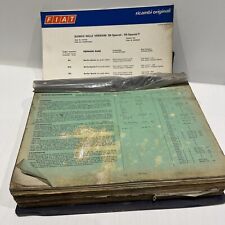 FIAT 124 Special Parts Catalogue - 1971 - Vintage Berlina Ricambi Originali RARE