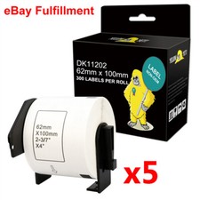 5 x fits for Brother DK11202