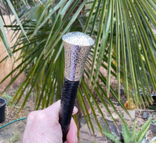 Antique Vintage Silver Horse Riding Crop Whip Equestrian Hunting Hackett 1988