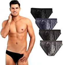 Mens Classic Sports Soft Cotton Underwear Ribbed Slips Fit Briefs Pants S-XL lot