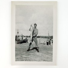 Soldier Holding Big Fish Photo