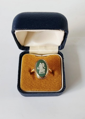 Wedgwood jasper ring teal - ring,