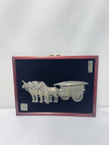Vintage chinese brass cart - chinese,