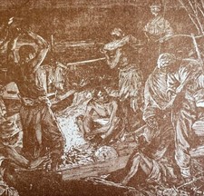 Cutting wood steam engines - cutting,