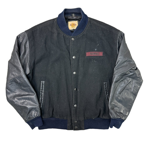 Hard rock cafe varsity leather - cafe,