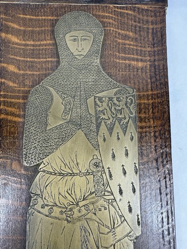 Brass rubbing facsimile sir - facsimile,