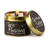 Lily Flame Christmas Pudding Scented Candle. Lidded Candle. BACK IN STOCK